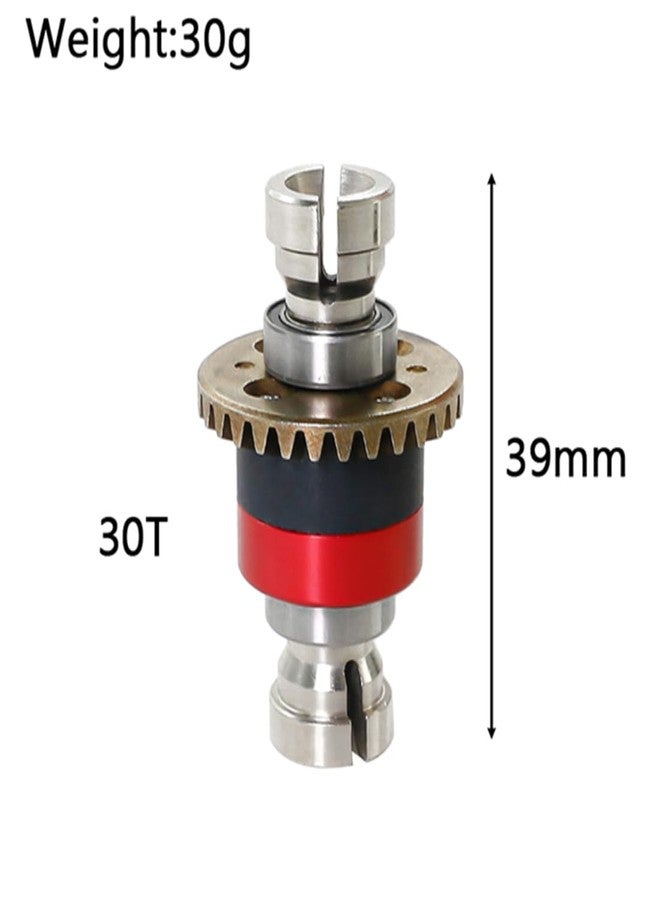UURCSKY 2 pcs Steel Assembled Differential 30T 0.8Mod GROM for ARRMA 1/18 Granite Typhon 1/14 Mojave GROM,Replacement # ARA311177#ARA311177V2 (Silver Red) - Image 3